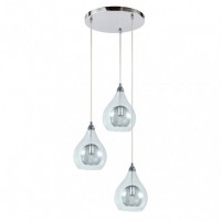 Distribuidor - Lâmpadas Diversas | Lâmpadas Modernas | LÁMPARA LHASA 3XG9 CROMO REGX30X30 CM Ref: 154083020